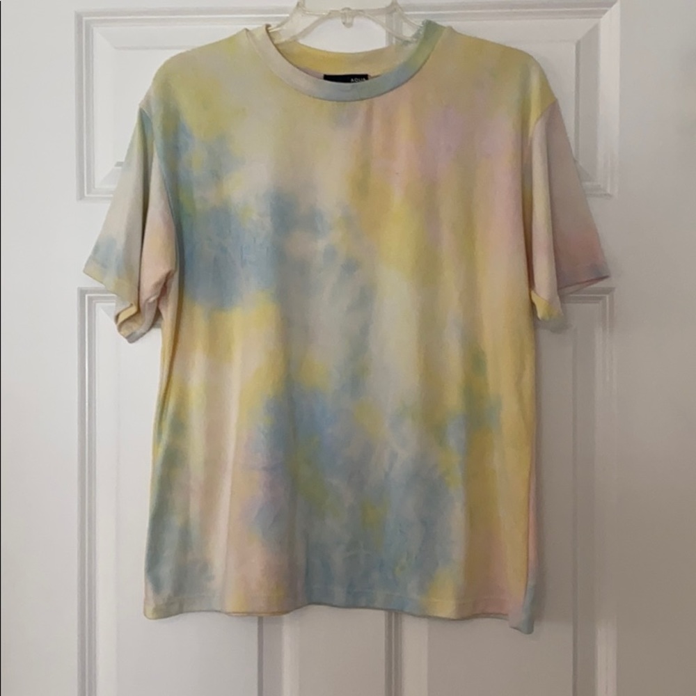 Aqua tie dye T-shirt